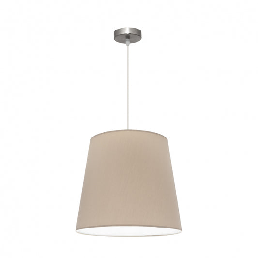 Colgante Maldivas 1xe27 Niquel/piedra Regx40x40 Cm