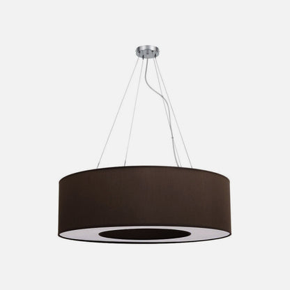 Colgante Mediano Haiti 4xe27 Cromo/Marron Regx65x65 Cm
