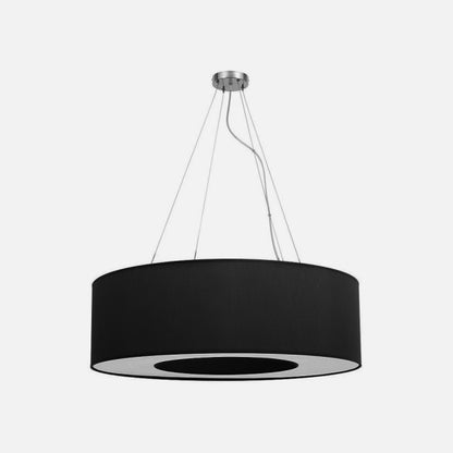 Colgante Mediano Haiti 4xe27 Cromo/Negro Regx65x65 Cm