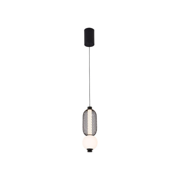 Colgante Mimosa Negro 9w 4000k 990lm Regx15x15cm