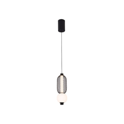 Colgante Mimosa Negro 9w 4000k 990lm Regx15x15cm