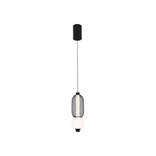 Colgante Mimosa Negro 9w 4000k 990lm Regx15x15cm