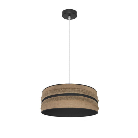 Colgante Natalia 1xe27 Negro/saco-negro Regx40x40 Cm