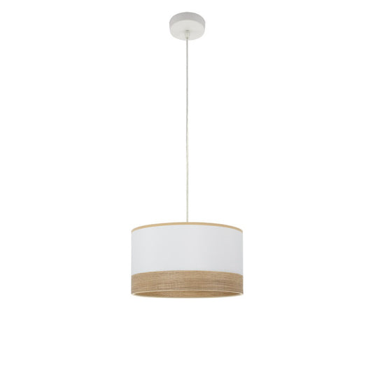 Colgante Olga 1xe27 Blanco/blanco-mad.clara Regx30x30 Cm