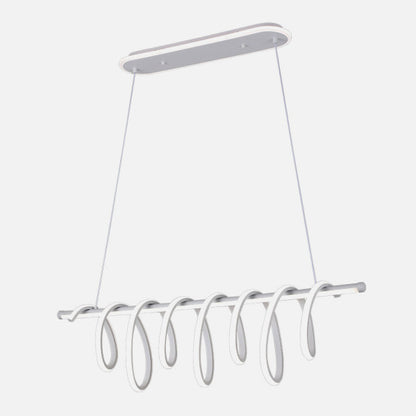 Colgante Premium Blanco 157w 3000-4000-6000k 13884lm  C/luz Ambiente Remoto Y Reg.intensidad Regx90x26cm