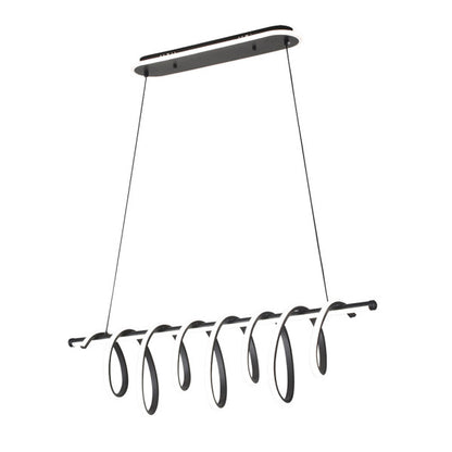 Colgante Premium Negro 157w 3000-4000-6000k 13884lm  C/luz Ambiente Remoto Y Reg.intensidad Regx90x26cm