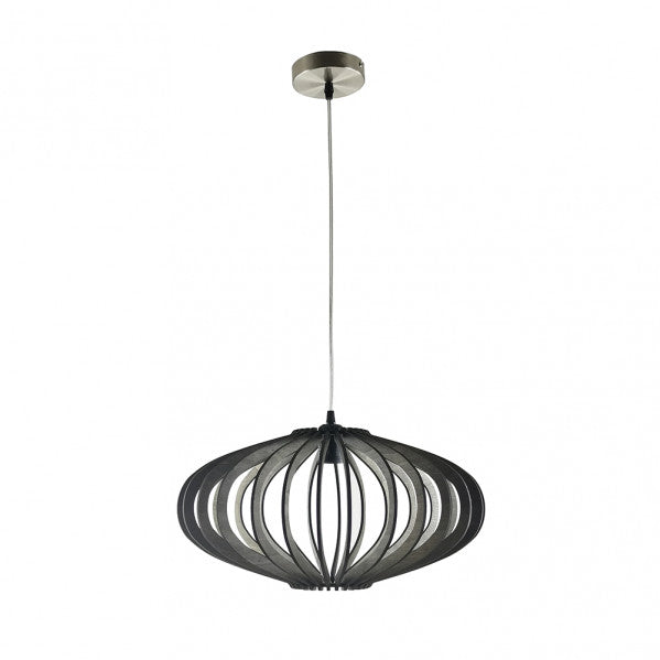 Colgante Sapelli 1xe27 Madera Cafe Regx45x45 Cm