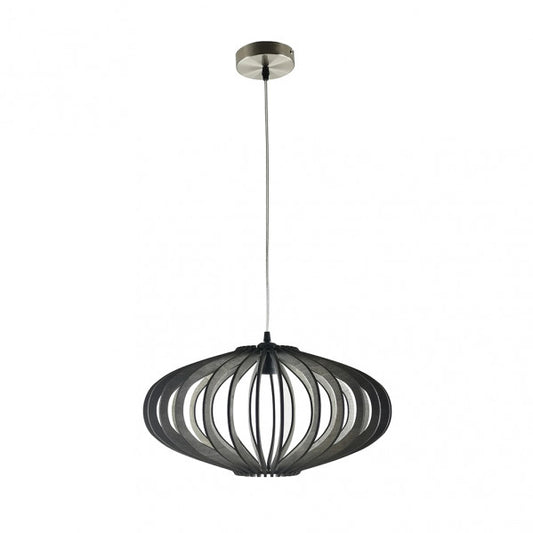 Colgante Sapelli 1xe27 Madera Cafe Regx45x45 Cm