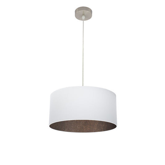 Colgante Tatiana 1xe27 Niquel/blanco-oxido Regx40x40 Cm