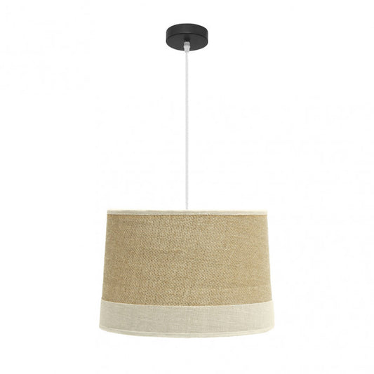 Colgante Tietar 1xe27 Saco/beis  Regx40x40 Cm