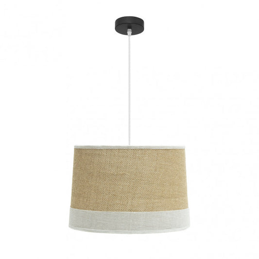 Colgante Tietar 1xe27 Saco/blanco  Regx40x40 Cm