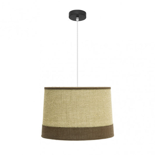 Colgante Tietar 1xe27 Saco/marron  Regx40x40 Cm