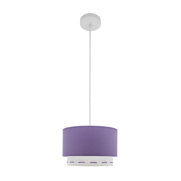 Colgante Trazos 1xe27 Lila Regx30x30 Cm