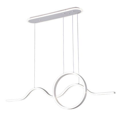 Colgante Year Blanco 177w 3000-4000-6000k 15756lm  C/luz Ambiente Remoto Y Reg.intensidad Regx120x15cm