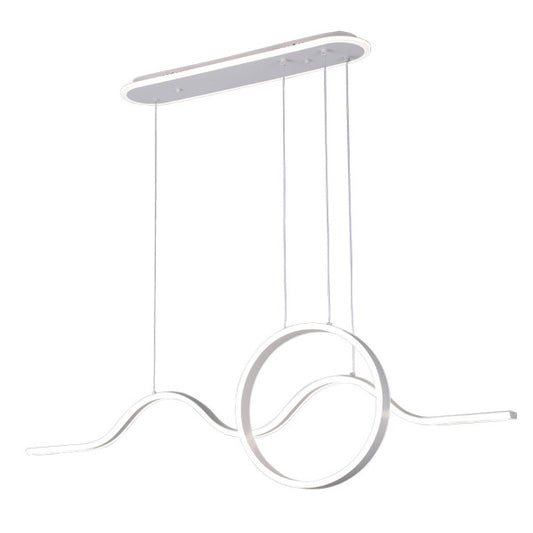 Colgante Year Blanco 177w 3000-4000-6000k 15756lm  C/luz Ambiente Remoto Y Reg.intensidad Regx120x15cm