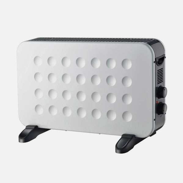 Convector Hogar 2000w Blanco/negro 2potencias Termost.regulable Protecc.contracalentamiento,Turbo 38x61x22cm