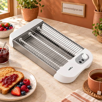 Cueto blanco de 900 W en rincón terracota