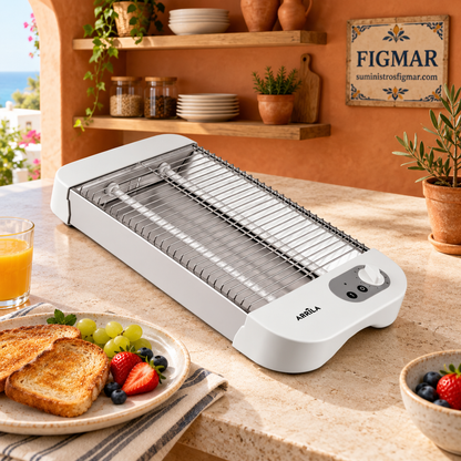Cueto de 600 W en cocina terracota con Figmar al fondo