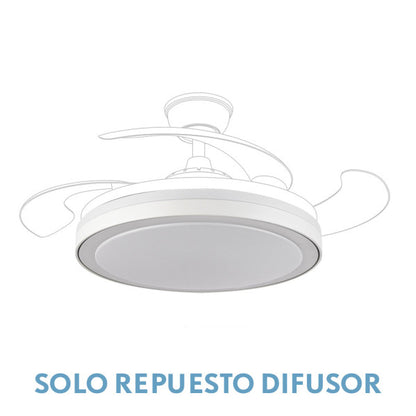 Difusor Ventilador Pequeño Esparta 91D Blanco (4 cogidas)