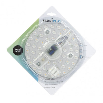Disco Led 24w 6000k Placa Red.blanco 17x17x2,5 Cm 1872lm