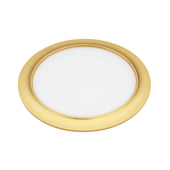 Downlight 15w 3000k Trevor Oro 1,5x19x19 Cm 1200lm Corte 17d