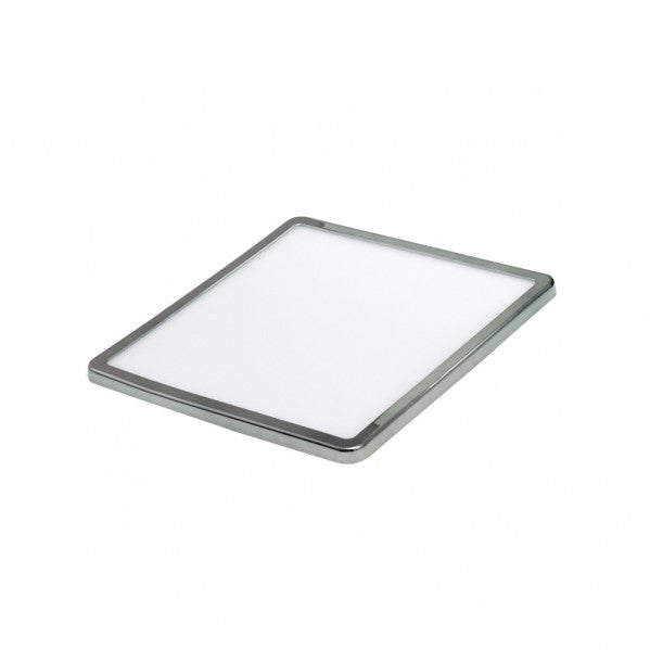 Downlight 15w 5500k Cromo Providencia 1280lm 1x17,5x17,5 Cm De Empotrar Corte Ajustable 5x5-15,58x15,58 Cm