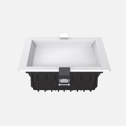 Downlight Led Intego Pro Cuadrado 26w 1490lm 7x18x18 Cm Blanco 6400k Corte 15,5x15,5 Cm