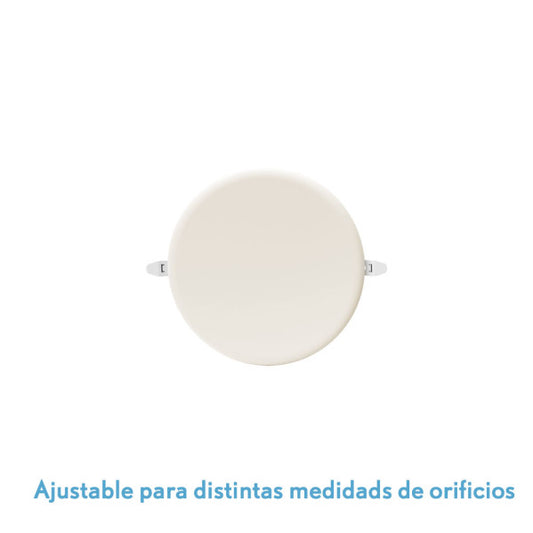 Downlight Led Smd Migmatita 18w 4000k Blanco 1800lm 2x12x12 Cm Corte Ajustable (7-10,8)