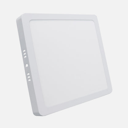 Downlight Superficie Cuadrado. Selenita 24w 6500k Blanco  2160 Lm 2,8x28,5x28,5 Cm
