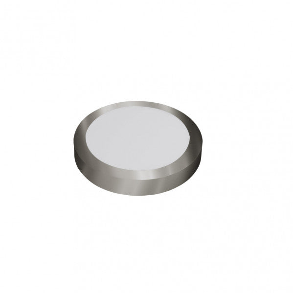 Downlight Superf.diabasa 12w 4000k Niquel Redondo 1080lm 3,5x17x17 Cm