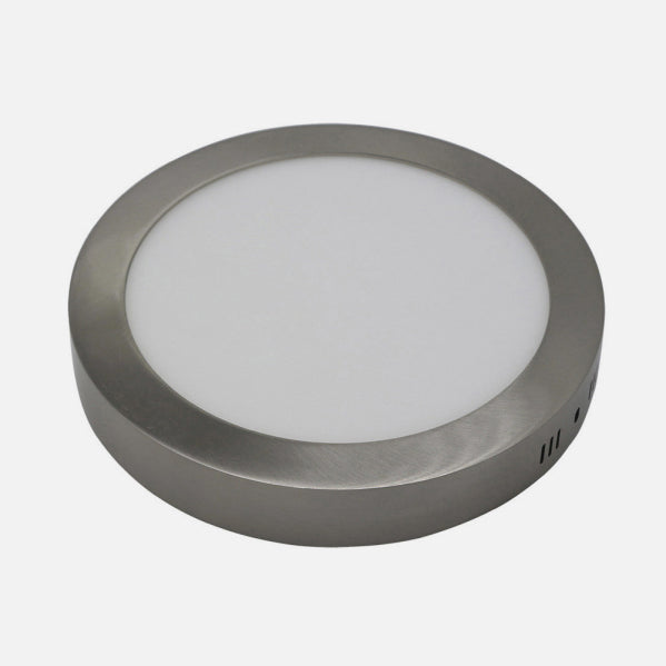 Downlight Superf.diorita 12w 3000k-4000k-6500k Niquel 1080lm 3,5x17x17 Cm