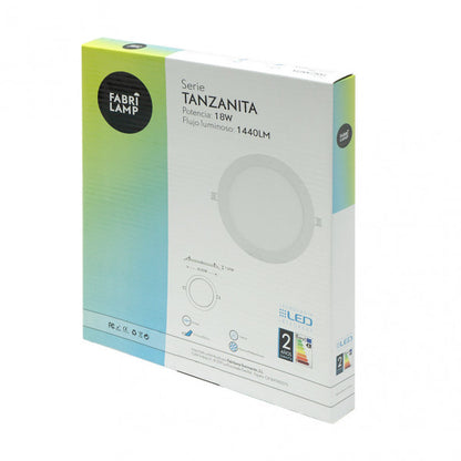 Downlight Tanzanita 18w 4000k Blanco 1440lm 1,3x21,8x21,8 Cm Corte 20,5d