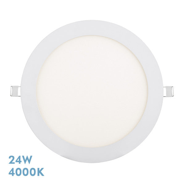 Downlight Tanzanita 24w 4000k Blanco 2160lm 1,3x22,5x22,5 Cm Corte 20d
