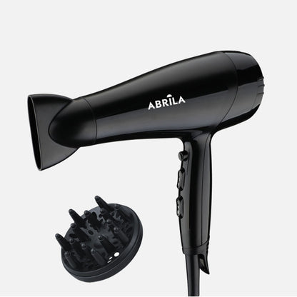 Dryer Dc Jivan Black 2200w 2vel.3temp.c/diffuser Sist.Ionic,function Cool,filter Extraíble and Ring 26,5x27x8,5cm
