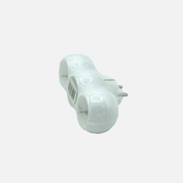Eco Adaptador 3tomas Retractil Mod7 2p+e 16a 230v Blanco Protecc. Infantil 5x14x8cm