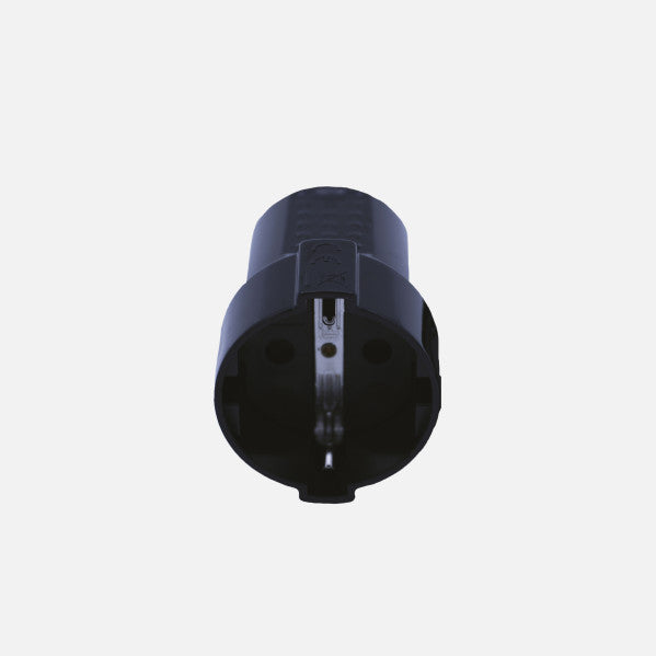 Eco Base Aerea Retractil Mod1 2p+e 16a 230v Negra 5x4x6cm