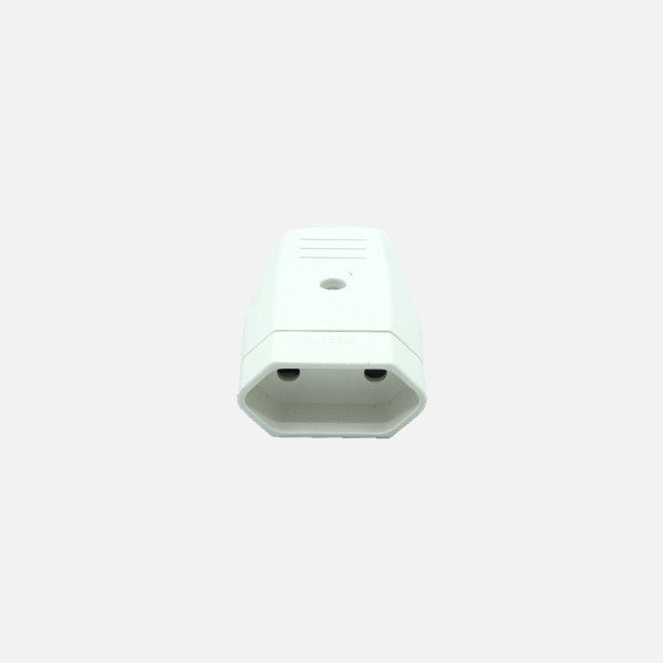 Eco Base Aerea Retractil Mod3 2p+e 10a 230v Blanca 2x4x6cm