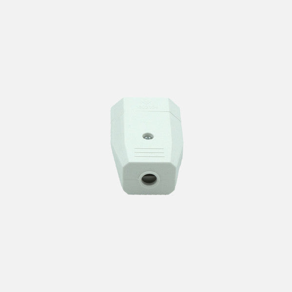 Eco Base Aerea Retractil Mod3 2p+e 10a 230v Blanca 2x4x6cm