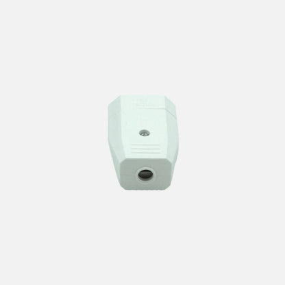 Eco Base Aerea Retractil Mod3 2p+e 10a 230v Blanca 2x4x6cm