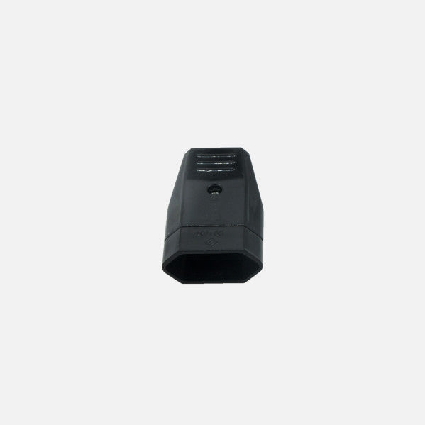 Eco Base Aerea Retractil Mod3 2p+e 10a 230v Negra 2x4x6cm