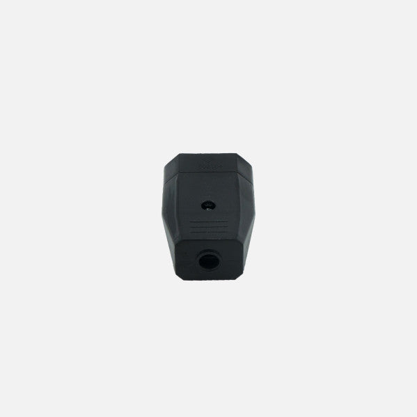Eco Base Aerea Retractil Mod3 2p+e 10a 230v Negra 2x4x6cm