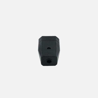 Eco Base Aerea Retractil Mod3 2p+e 10a 230v Negra 2x4x6cm