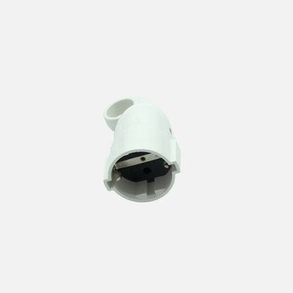 Eco Base Aerea Retractil Mod4 2p+e 16a 230v Blanca 5x4x10cm C/anilla Tirador