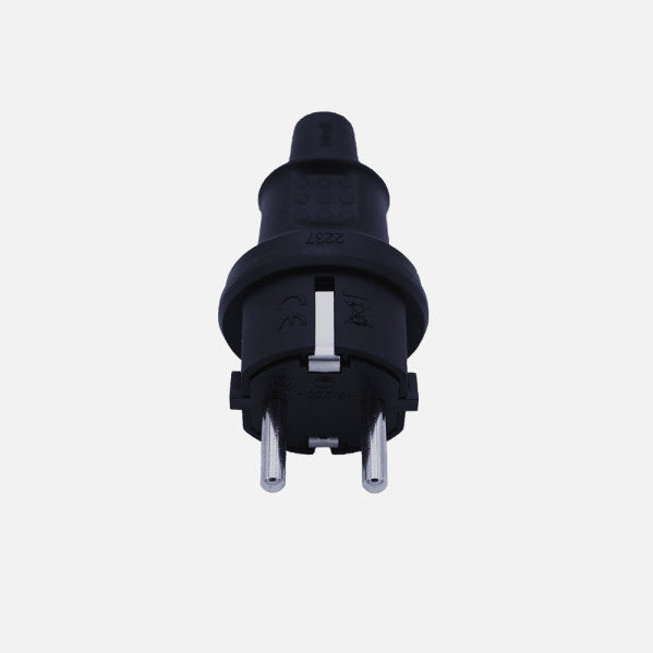Eco Clavija Retractil Mod4 2p+e 16a 230v Negra 4x4x9cm
