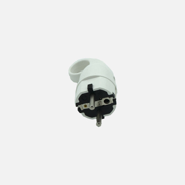 Eco Clavija Retractil Mod6 2p+e 16a 230v Blanca 4,5x3,5x10cm C/anilla Tirador