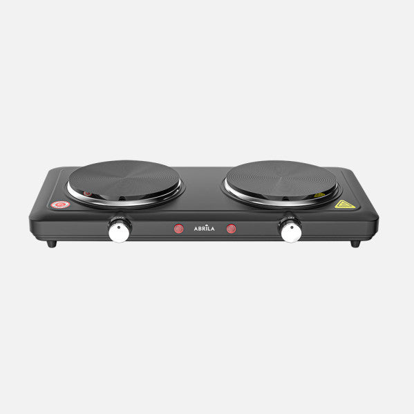 Electrical Cookery Lucky Black 2000w 2plates Termost.dimmable Antidesliz.light Indi.7x46x25cm