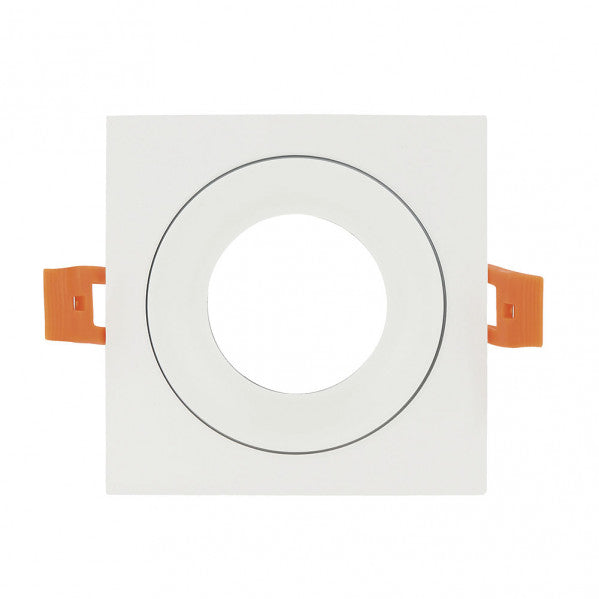 Empotrable Anou 1xgu10 Cuadrado Blanco 2x9,2x9,2 Cm 8 De Corte. C/Portalampara