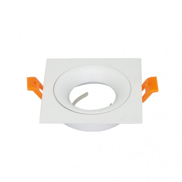 Empotrable Anou 1xgu10 Cuadrado Blanco 2x9,2x9,2 Cm 8 De Corte. C/Portalampara