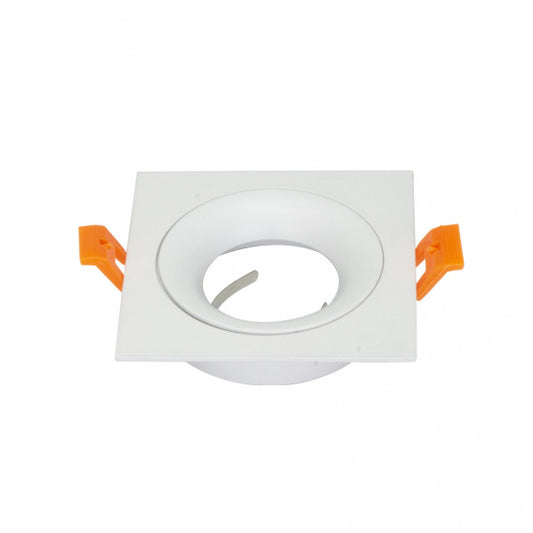 Empotrable Anou 1xgu10 Cuadrado Blanco 2x9,2x9,2 Cm 8 De Corte. C/Portalampara