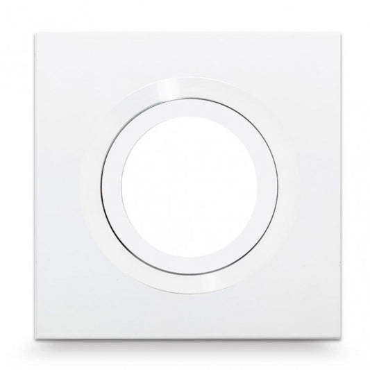 Empotrable Itaca Cuadr. 2,5x10x10 Cm Blanco/blanco Gu10 Corte 7 Cm